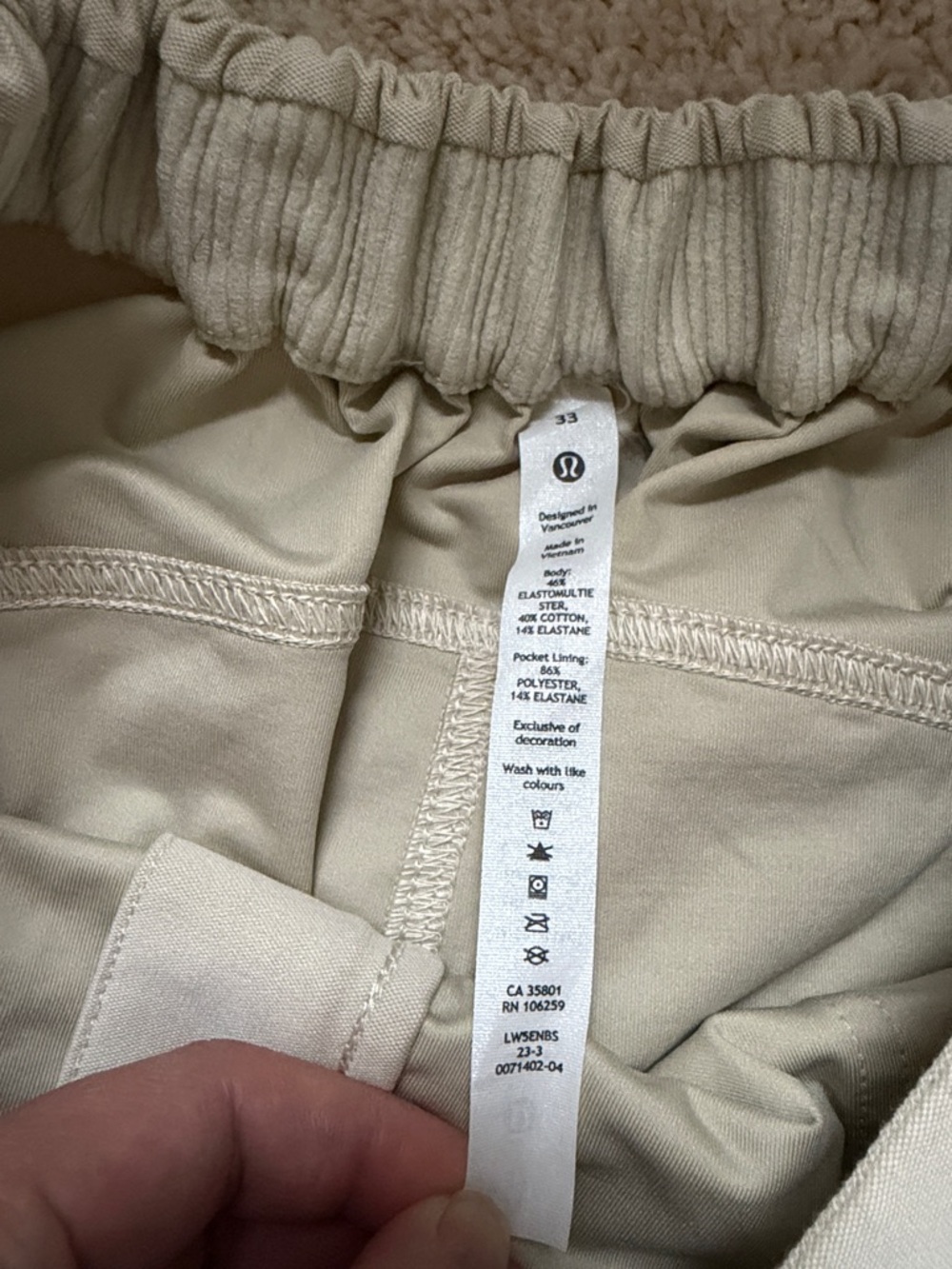 lululemon athletica Women's Cargo Pants in Light Tan - Picture 2 of 6